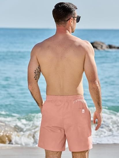 Men'S Pink Swim Shorts image 3